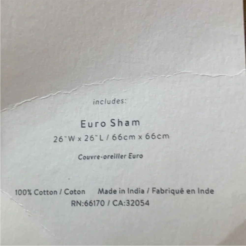 Anthropologie Reversible Airy Gauze Single Euro Sham